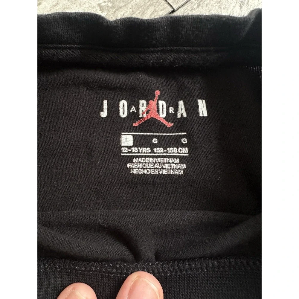 Jordan Jumpman Long Sleeve Shirt - White Size L 12-13